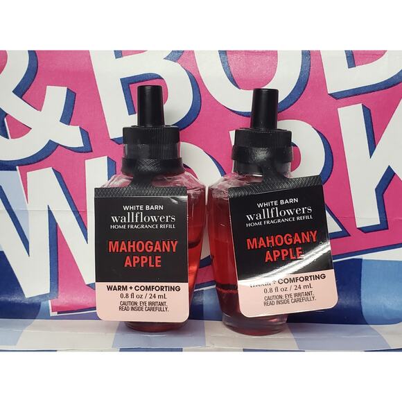 BBW Mahogany Apple "Warm & Comforting" Wallflower Home Fragrance 2 Refills - Picture 1 of 2